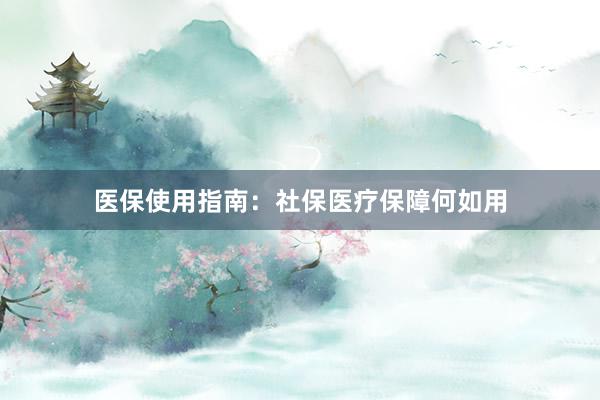 医保使用指南：社保医疗保障何如用